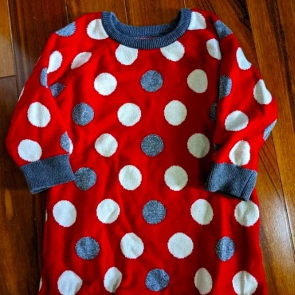 Hatley Holiday Dots Baby Sweater Dress (6-9 Months) - Picture 2 of 5
